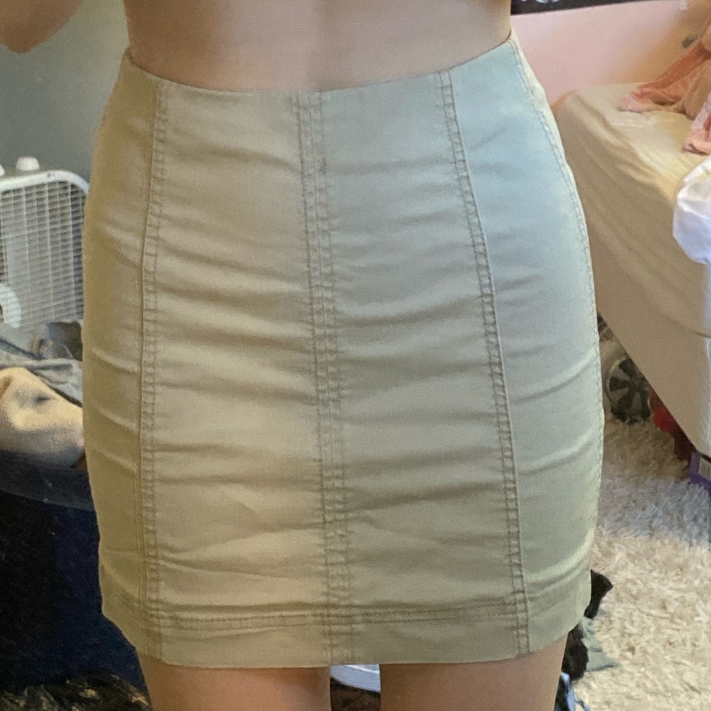 Rewash tan pencil skirt